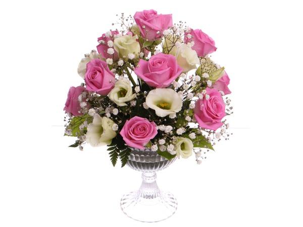 Kukka-asetelma hempeä